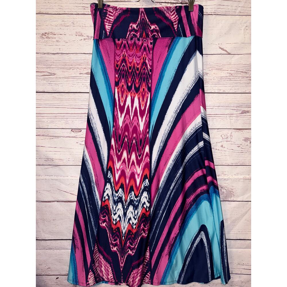 Stiletto Pink and Blue Woman Skirt Sz L